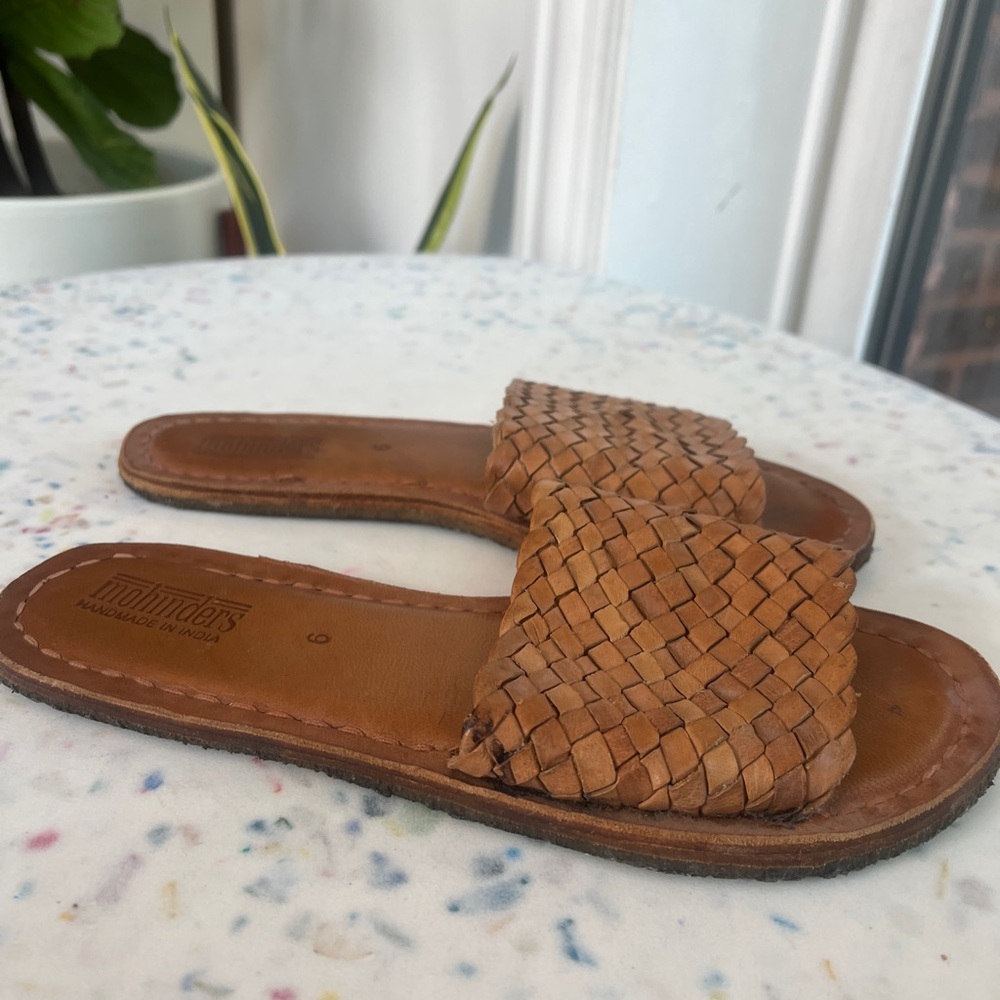 Mohinder Woven Sandals in Honey Size 9